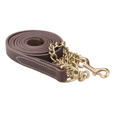 Leather Lead with Chain