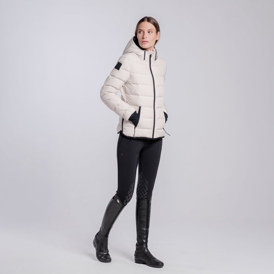 CT Hooded Down Jacket - Rainy Day