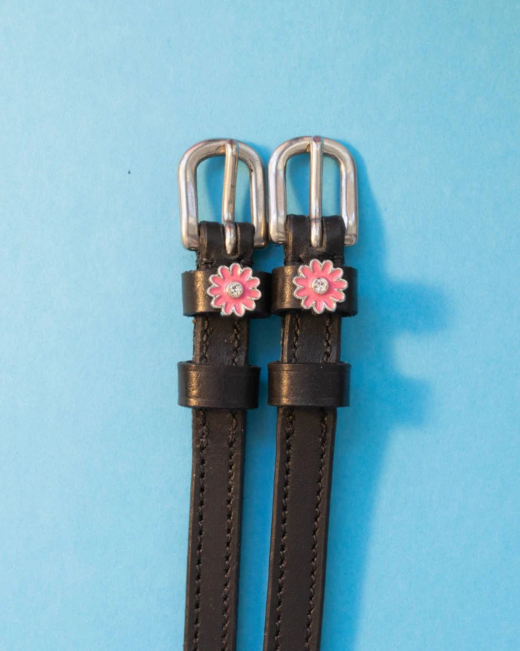 Spur Straps - Pink flower