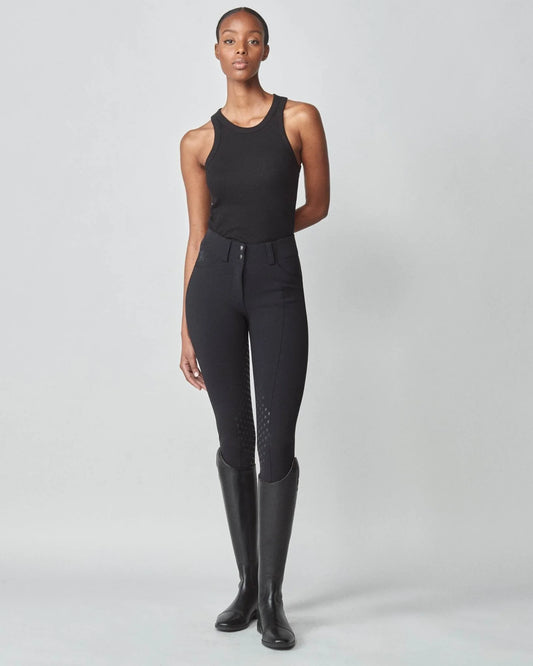 Performance Riding Breeches - Knee Patch Black