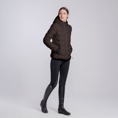 CT Hooded Down Jacket - Espresso