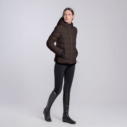 CT Hooded Down Jacket - Espresso