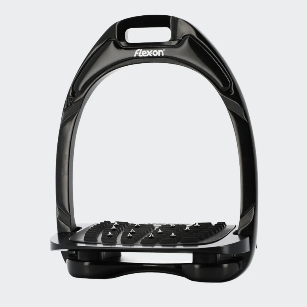Aluminum Flat Ultra Grip Stirrup - Black