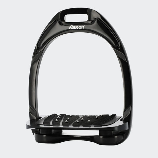 Aluminum Flat Ultra Grip Stirrup - Black