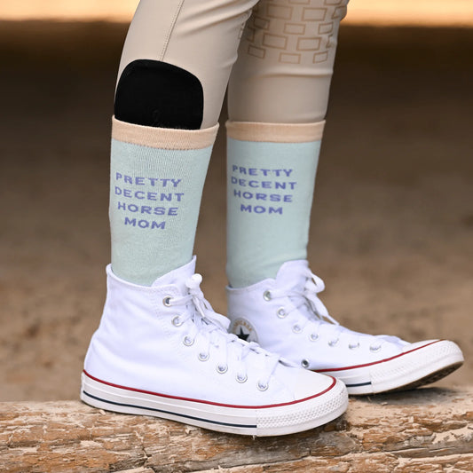 Horse MOM- crew socks