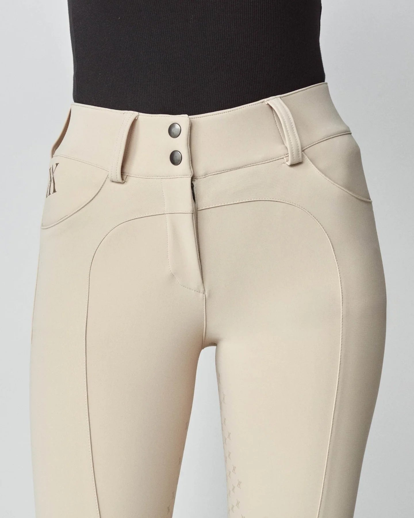 Performance Riding Breeches - Knee Patch Beige