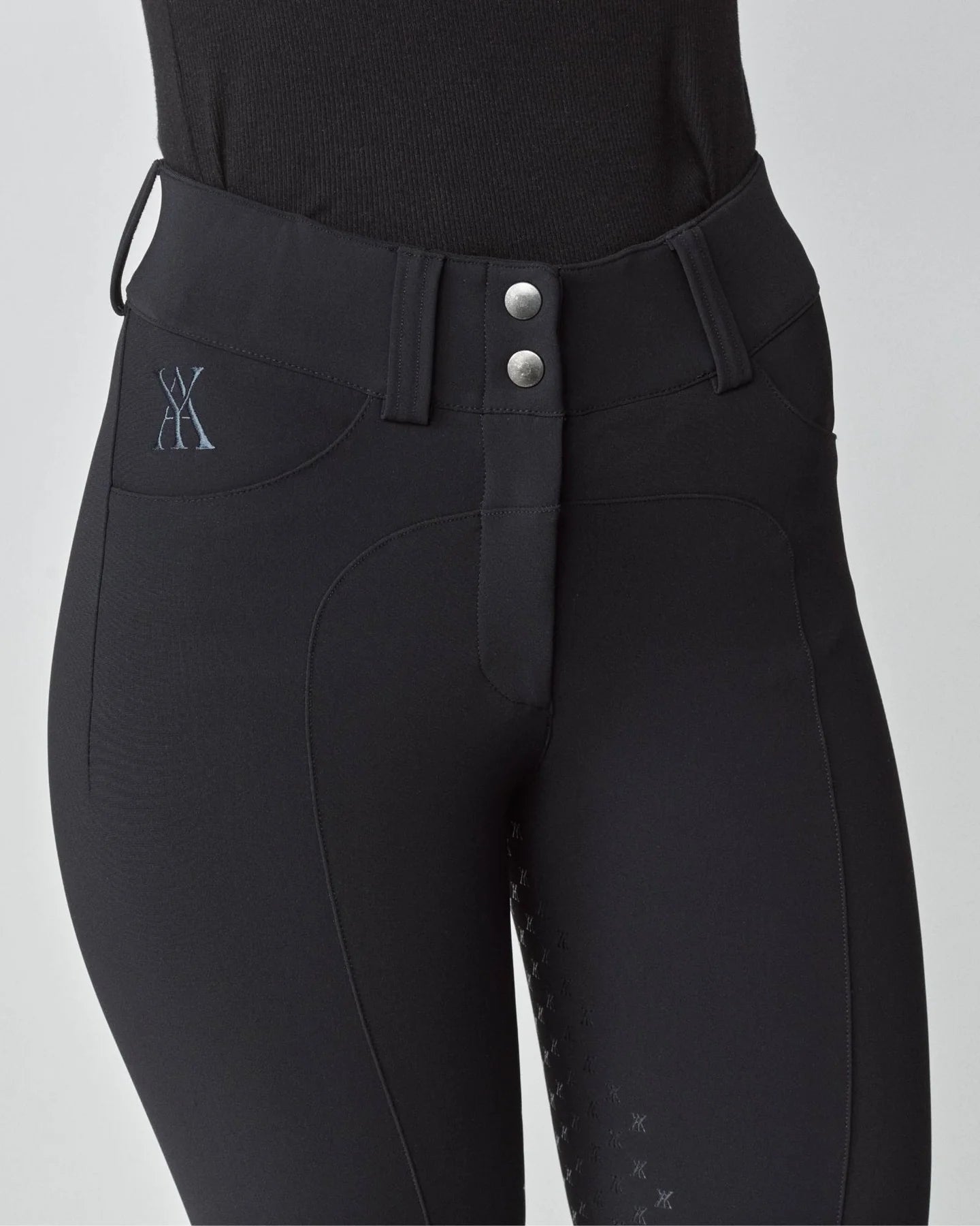 Performance Riding Breeches - Knee Patch Black