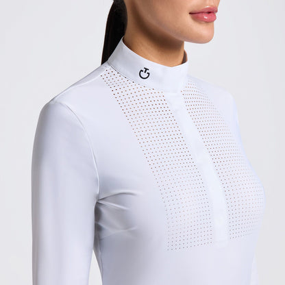 Heat Sealed Mesh Bib - White