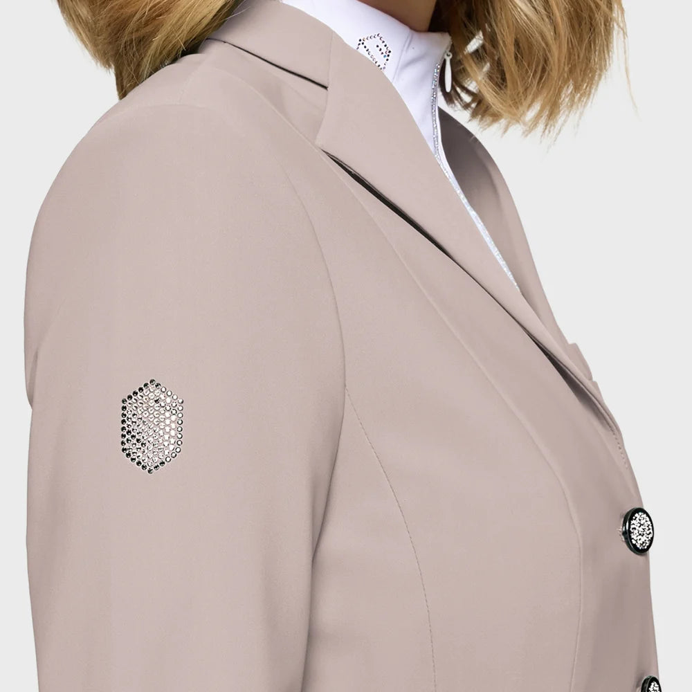 Victorine Crystal Fabric - Latte