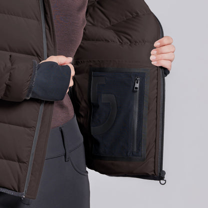 CT Hooded Down Jacket - Espresso