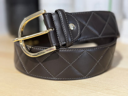 Ts -Brown  Leather Belt