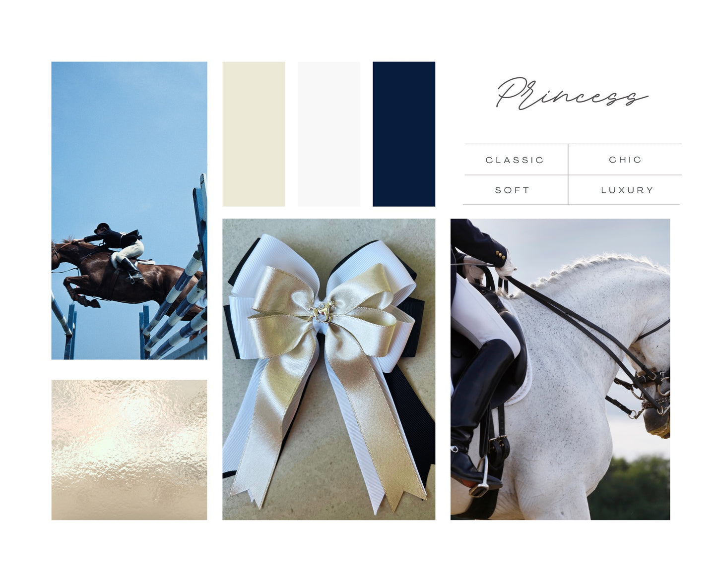 The Blue Equestrian Bows
