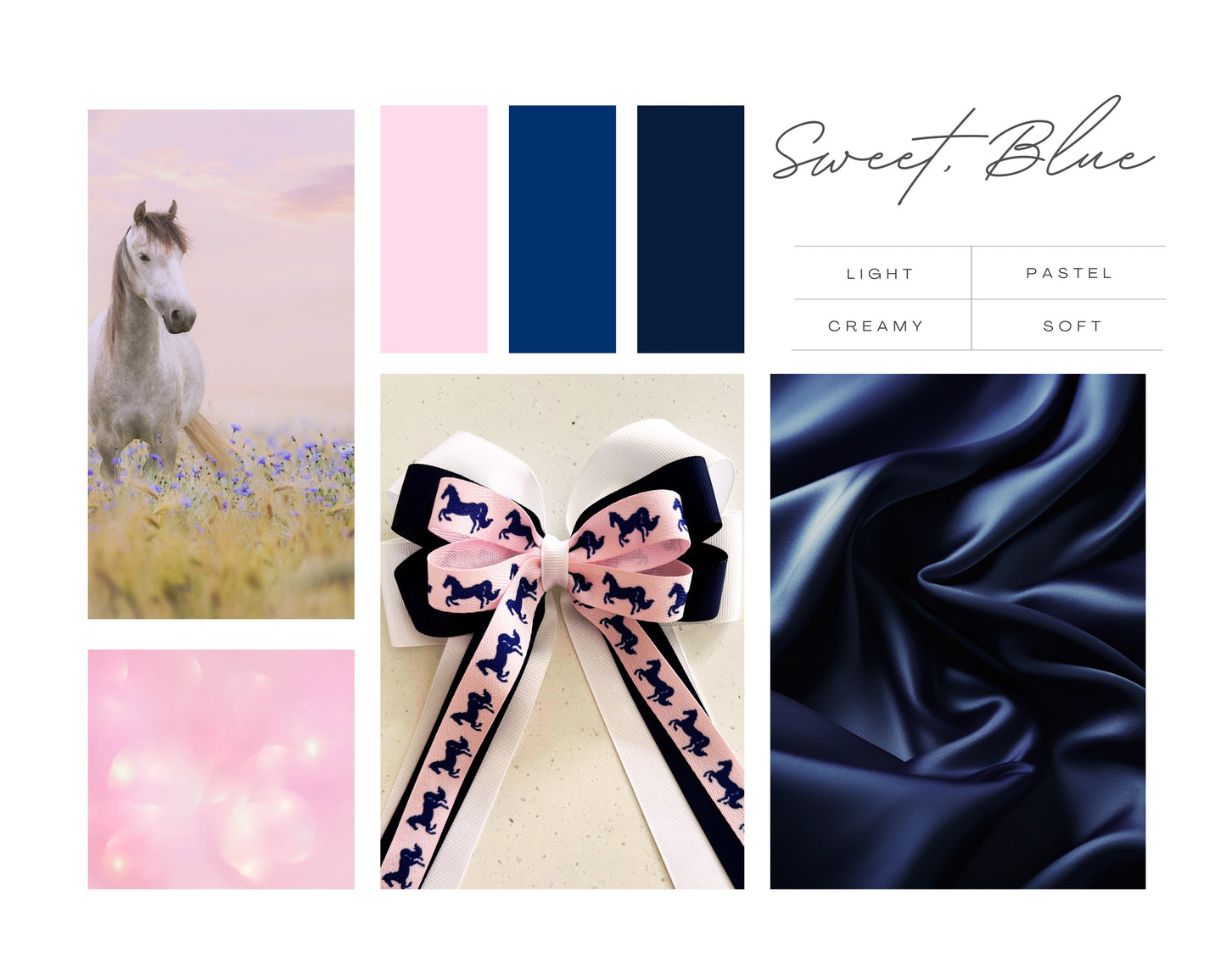 The Blue Equestrian Bows